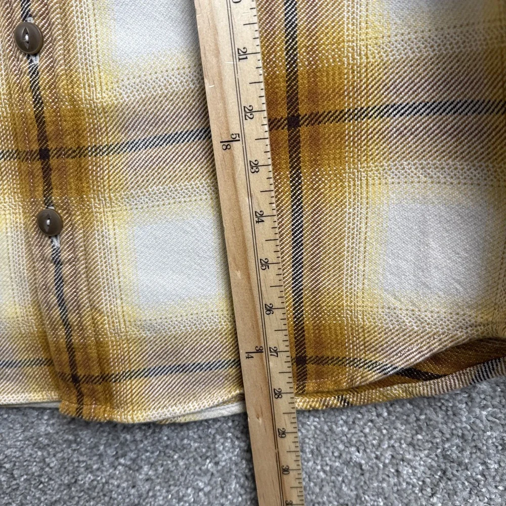 Madewell Button Shirt Men's Small Tartan Easy Fit Twill Loose‎ Overshirt